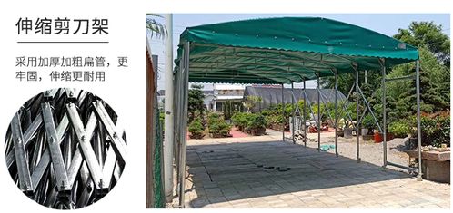 河北沧州推拉式伸缩遮雨棚 仓储与遮阳的纺织品解决方案