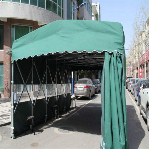 湖南邵东 电动伸缩遮雨棚与大型仓储雨篷的创新制造基地